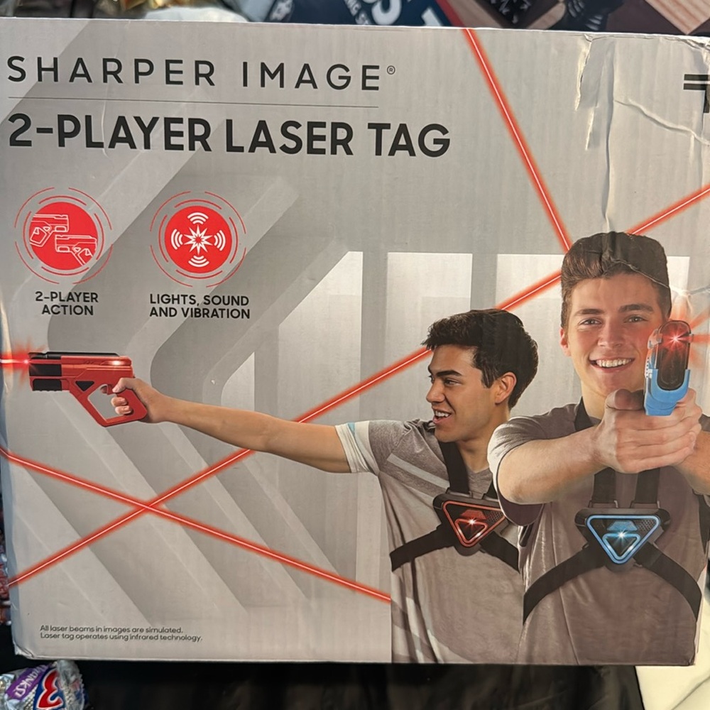 Sharper Image 2-Player Laser Tag Set - Red and Blue